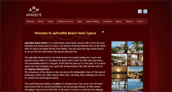 Desktop Screenshot of aphrodite-beachhotel.com